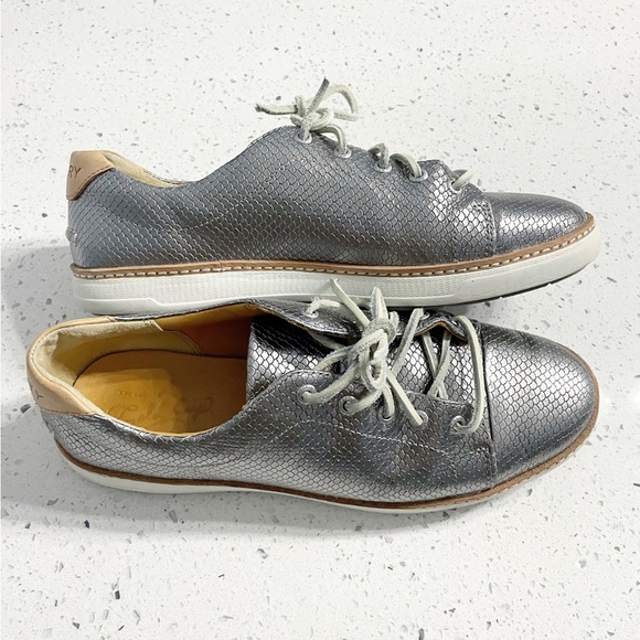 Sperry Gold Cup Women's Silver Lace-Up Shoes Size 8M STS95577 FISH SCALE RARE - Picture 6 of 10